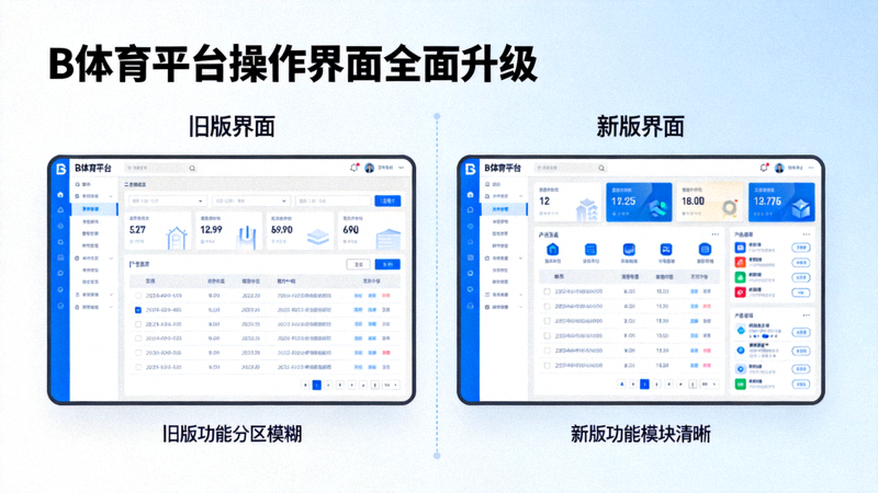 B体育平台操作界面全面升级报道配图 - 新旧界面对比展示