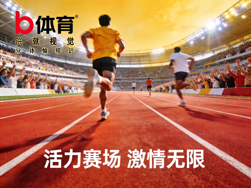 b体育平台首页视觉展示 - 明亮体育场馆跑道与运动氛围场景