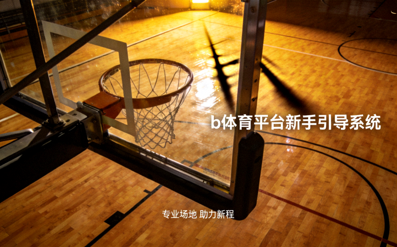 b体育平台新手引导系统报道配图 - 室内篮球场木质地板与篮架的特写画面