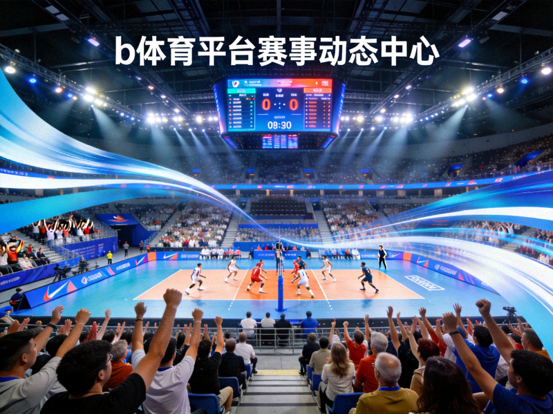 b体育平台赛事动态中心全新界面配图 - 大型体育场馆内正在进行的激烈比赛现场